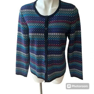 Appleseeds Petites Sweater Womens Button Front